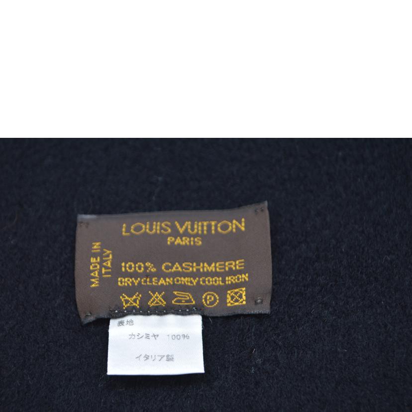 LV ルイヴィトン/エシャルプ・ジェラムマフラー/カシミヤ/ノワール/M71280//Bランク/89