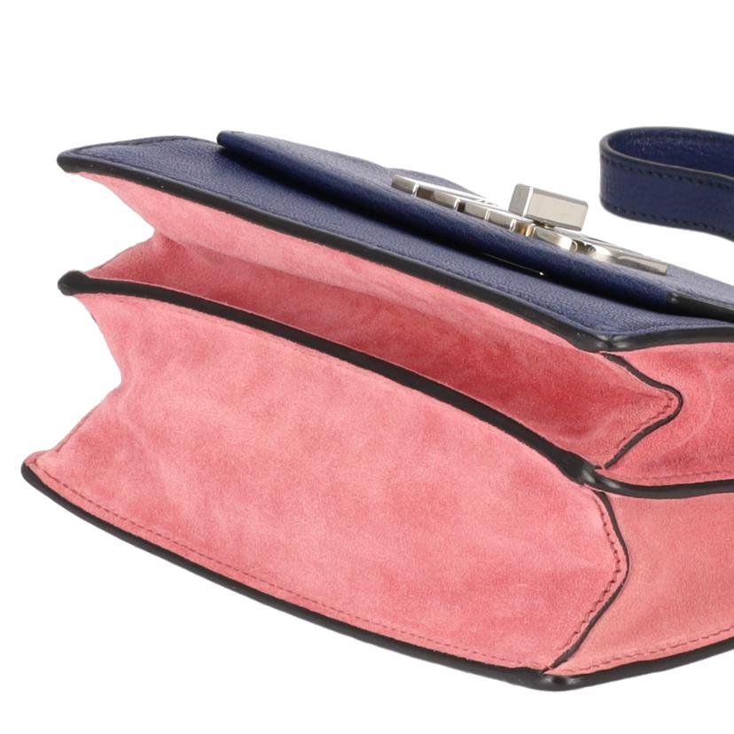 miu miu ミュウミュウ/ミュウロゴマドラスショルダーバッグ/5BH087//117/ABランク/77