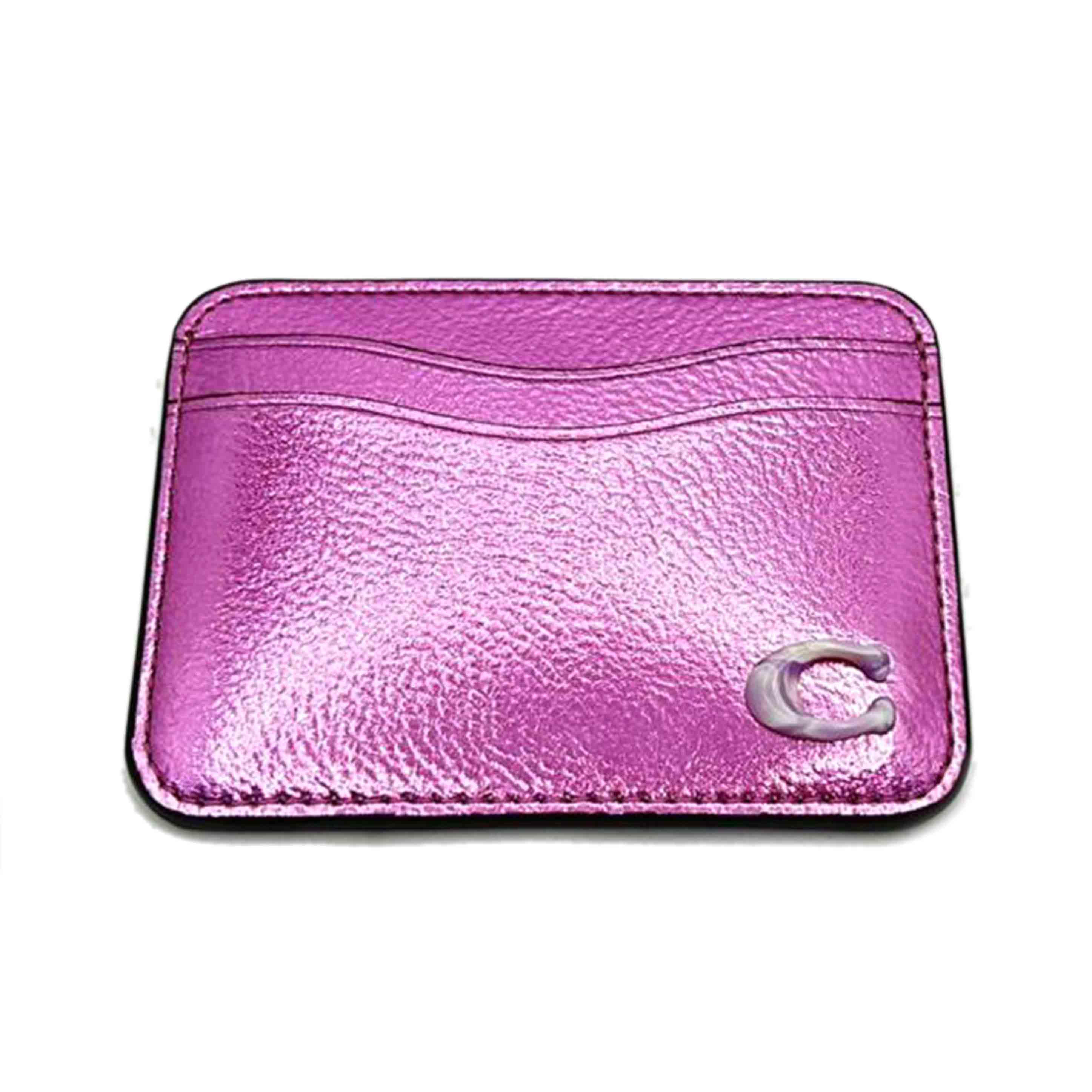 COACH コーチ/コーチトピア/ウェイビーカードケース/ピンクメタリック/CU883//SAランク/75