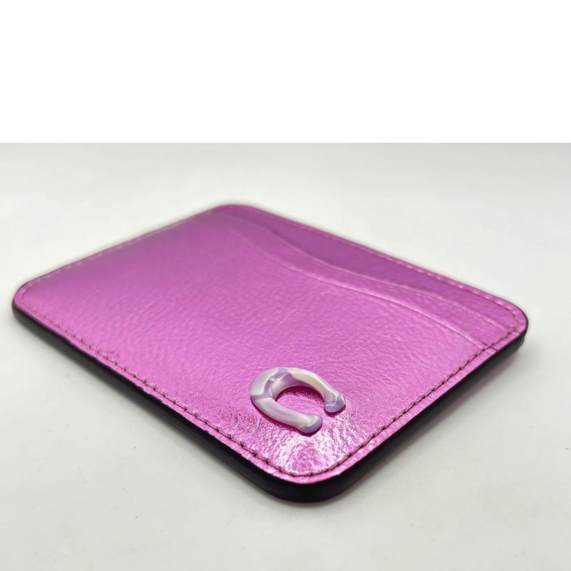 COACH コーチ/コーチトピア/ウェイビーカードケース/ピンクメタリック/CU883//SAランク/75