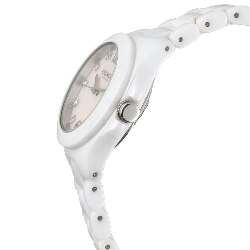 COACH コーチ/COACH/ラウンドセラミッククォーツ/レディース/CA.67.7.28.0948//Aランク/75