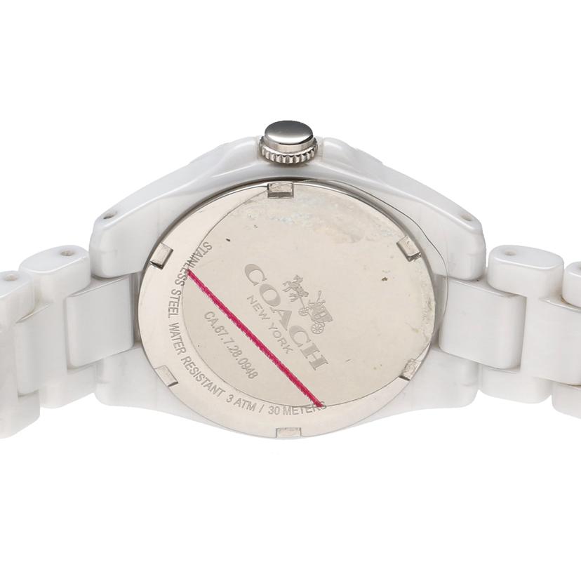 COACH コーチ/COACH/ラウンドセラミッククォーツ/レディース/CA.67.7.28.0948//Aランク/75