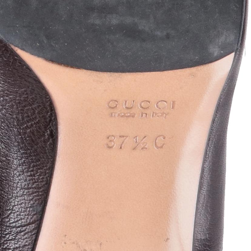 GUCCI グッチ/レザーパンプス/ブラウン//115168/ABランク/18