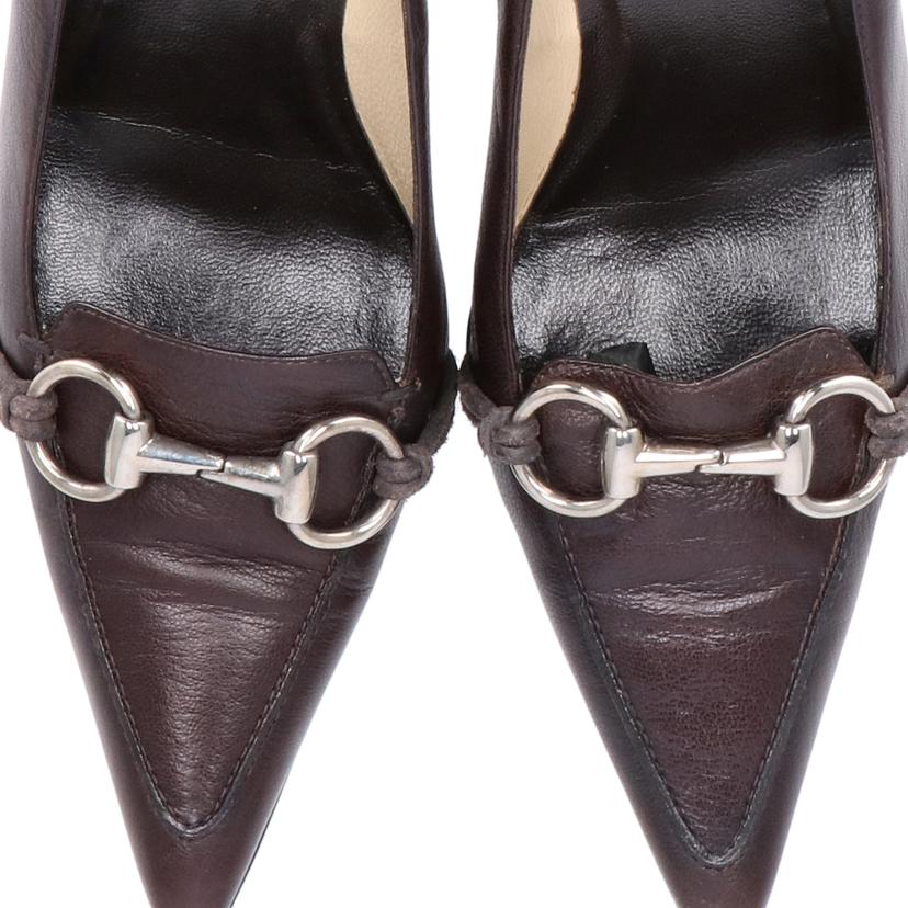 GUCCI グッチ/レザーパンプス/ブラウン//115168/ABランク/18