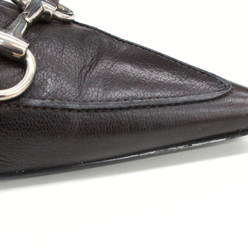 GUCCI グッチ/レザーパンプス/ブラウン//115168/ABランク/18
