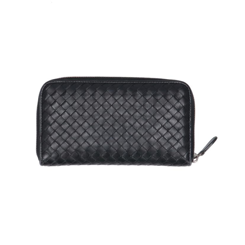 BOTTEGA VENETA ボッテガヴェネタ/イントレチャートラウンドファスナー長財布/BLK/9264190347142//P00*******/ABランク/19