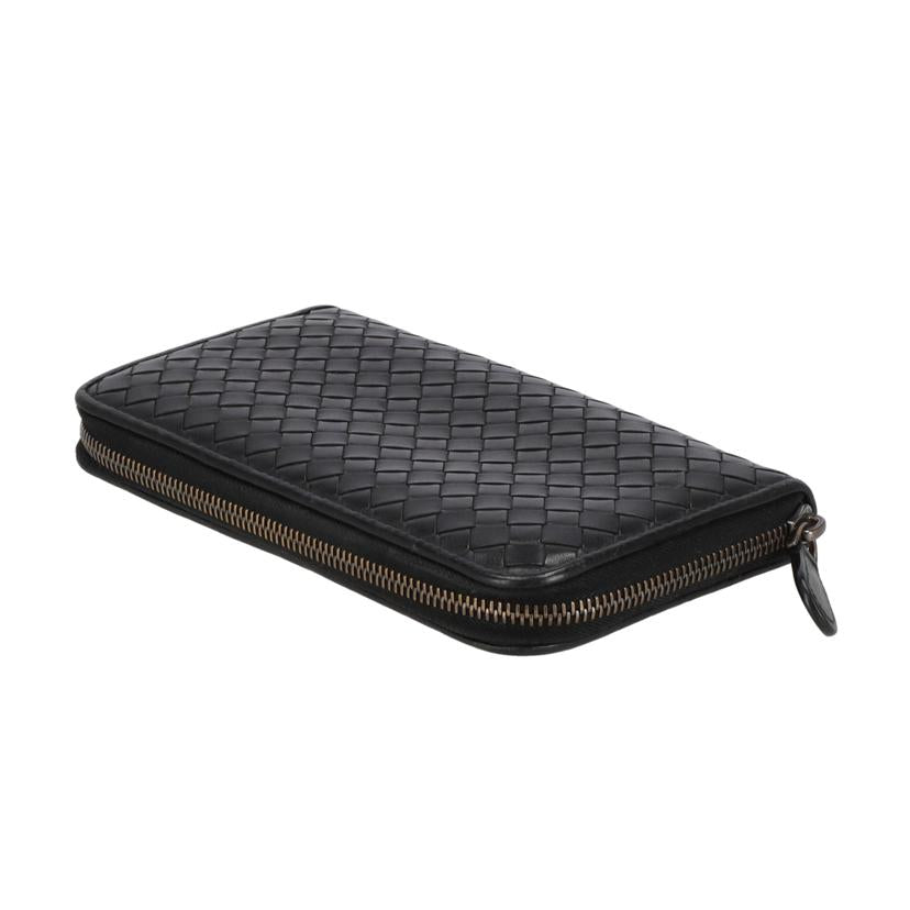 BOTTEGA VENETA ボッテガヴェネタ/イントレチャートラウンドファスナー長財布/BLK/9264190347142//P00*******/ABランク/19