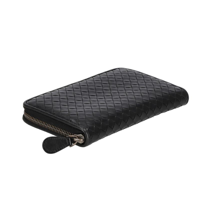 BOTTEGA VENETA ボッテガヴェネタ/イントレチャートラウンドファスナー長財布/BLK/9264190347142//P00*******/ABランク/19