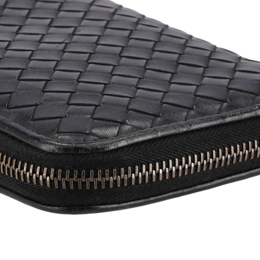 BOTTEGA VENETA ボッテガヴェネタ/イントレチャートラウンドファスナー長財布/BLK/9264190347142//P00*******/ABランク/19