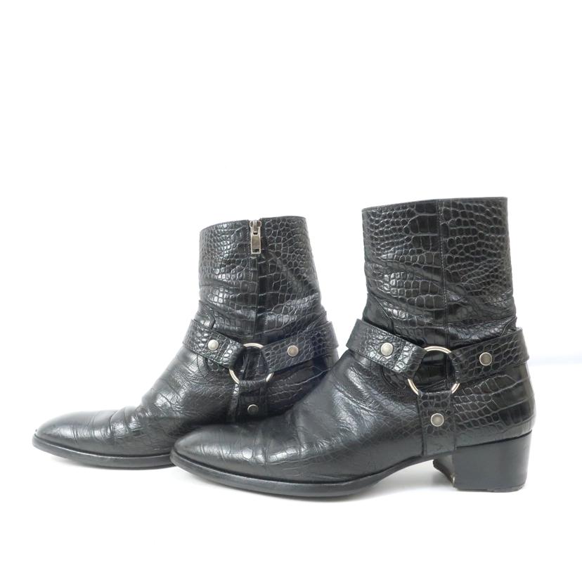 SAINT LAURENT サン・ローラン/ハーネスリングブーツ サイズ44 ブラック/603515//Bランク/65