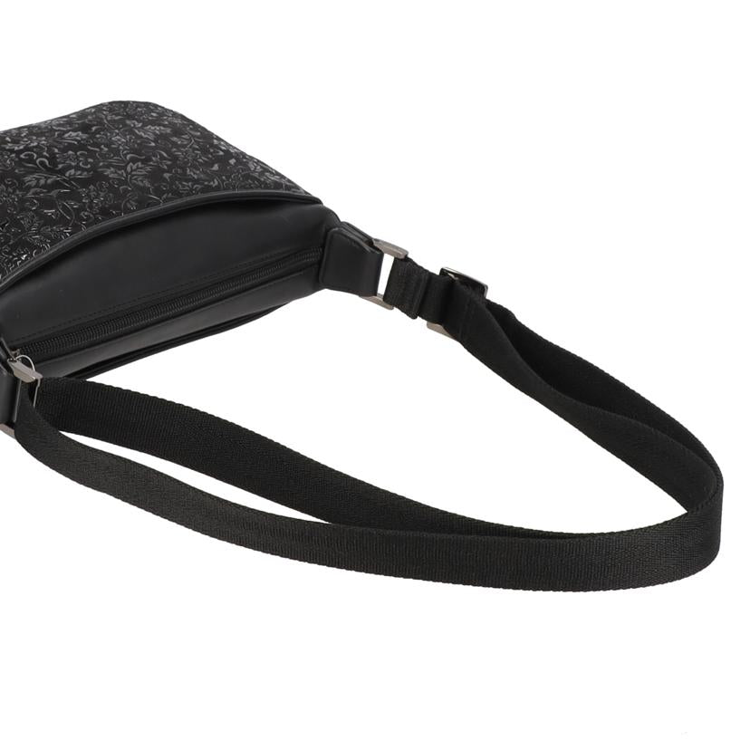 INDEN 印伝屋/レザーショルダーバッグ/ブラック//Aランク/18