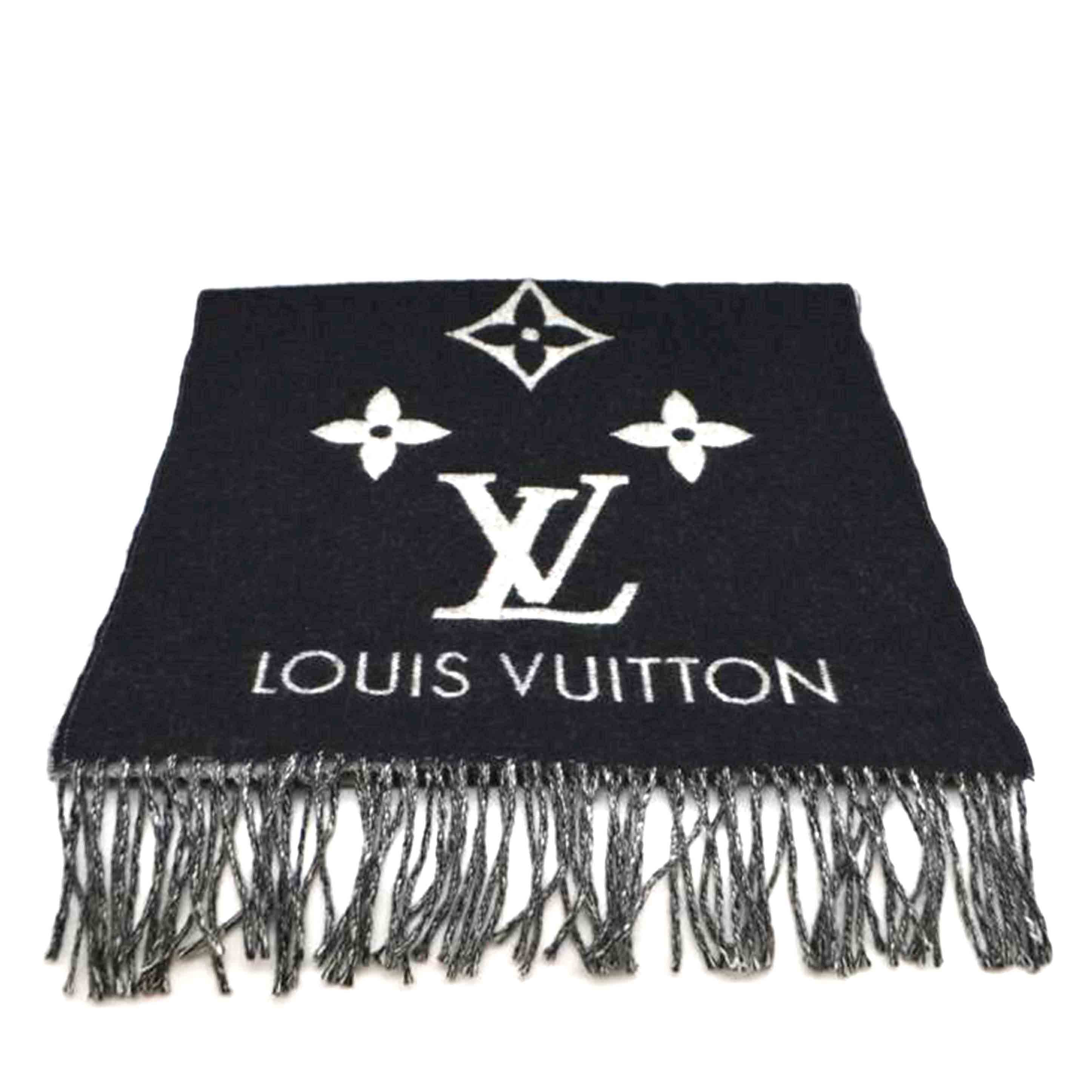 LV ルイヴィトン/マフラー・レイキャビック/モノグラム/カシミヤブラック/M71040//AB0***/Aランク/89