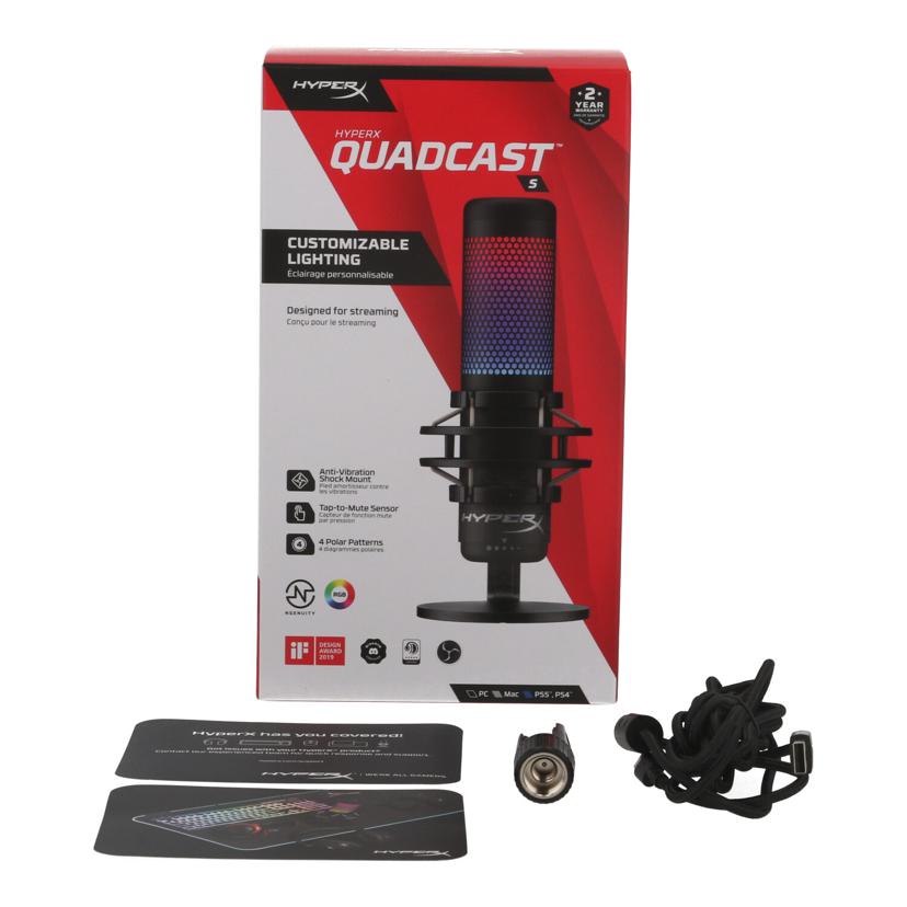 HyperX ハイパーエックス /USBコンデンサーマイク/QuadCast S 4P5P7AA//C1W32221T1/ABランク/69