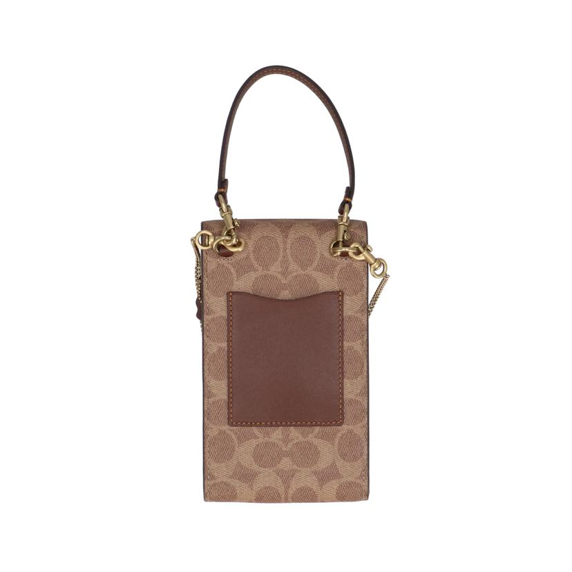 COACH コーチ/ターンロック フォーン クロスボディ シグネチャー レキシー/ブラウン/CZ110//J24**/Aランク/01