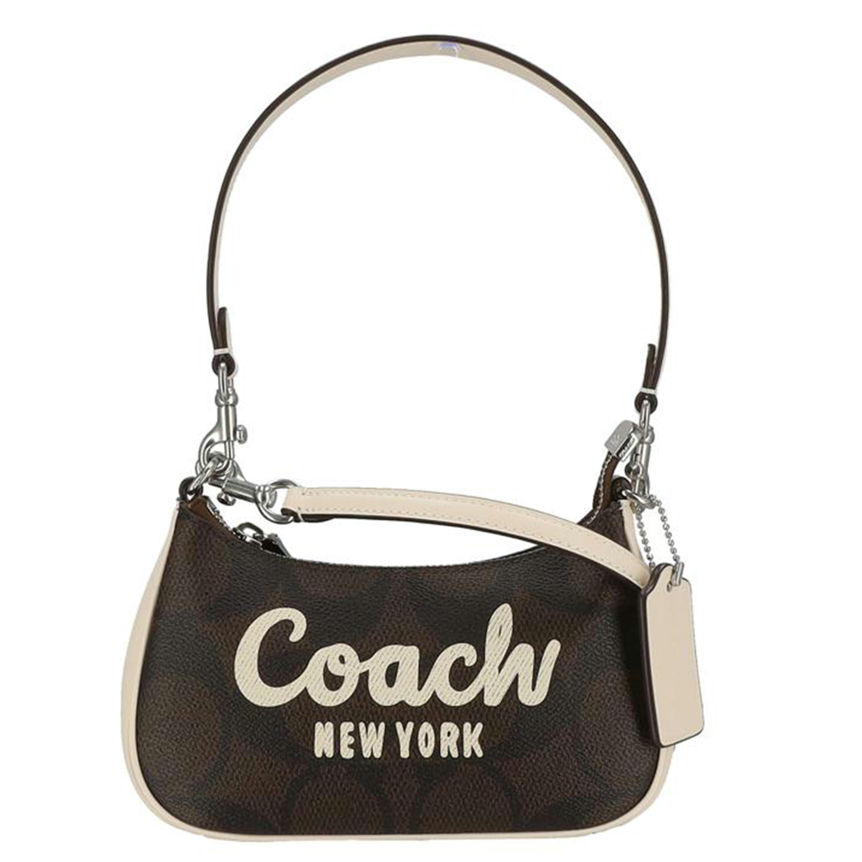 COACH コーチ/テリ ミニ クロスボディ ショルダーバッグ シグネチャー/ブラウン/CY734//L24**/Aランク/01