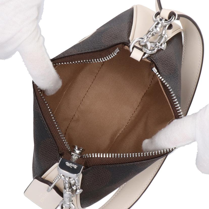 COACH コーチ/テリ ミニ クロスボディ ショルダーバッグ シグネチャー/ブラウン/CY734//L24**/Aランク/01