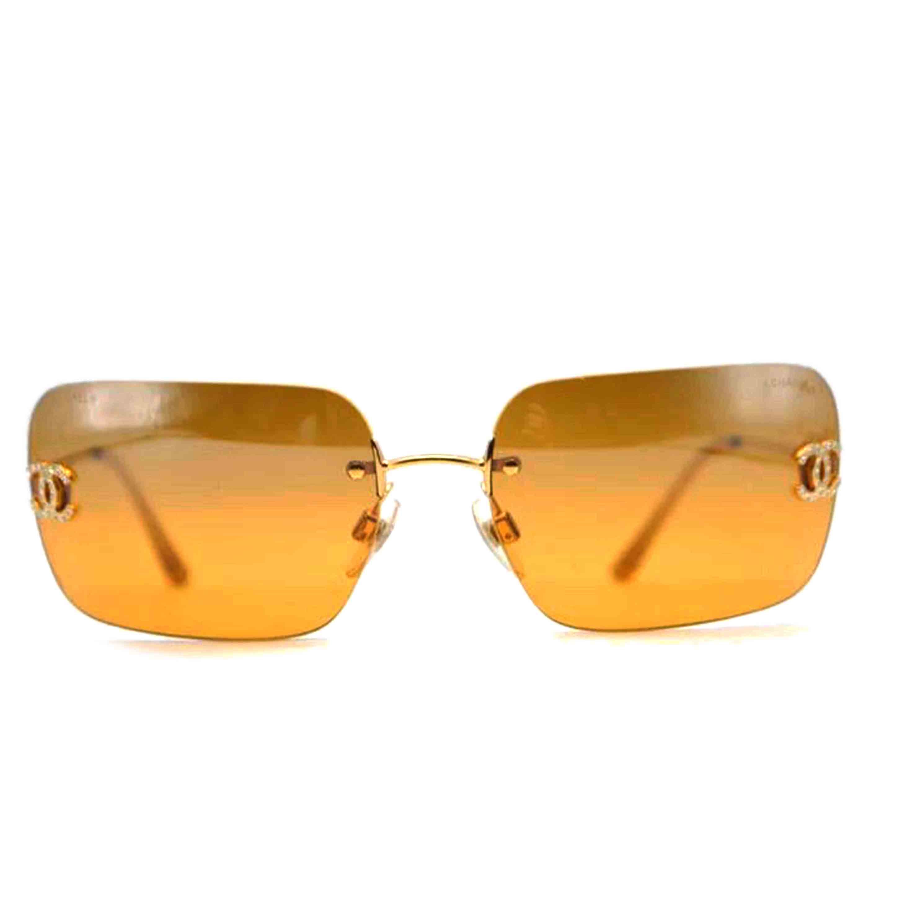 CHANEL シャネル/ココマークストーンサングラス/ブラウングラデーション/4017-D//62 17 120/ABランク/89