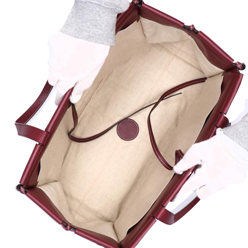 LOEWE ロエベ/クッショントート/ミディアム/レッド//061***/Aランク/91