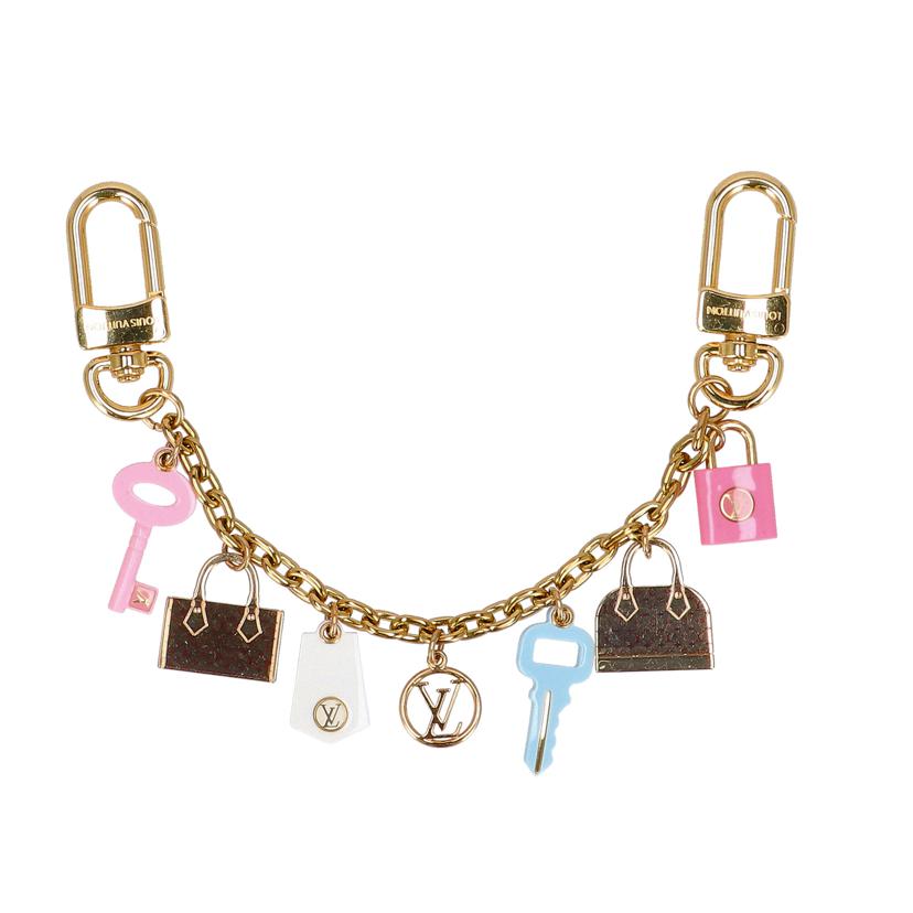 25/LV ルイヴィトン/チェーンアイコニックス/バックチャーム/M01372//DI1***/Aランク/75