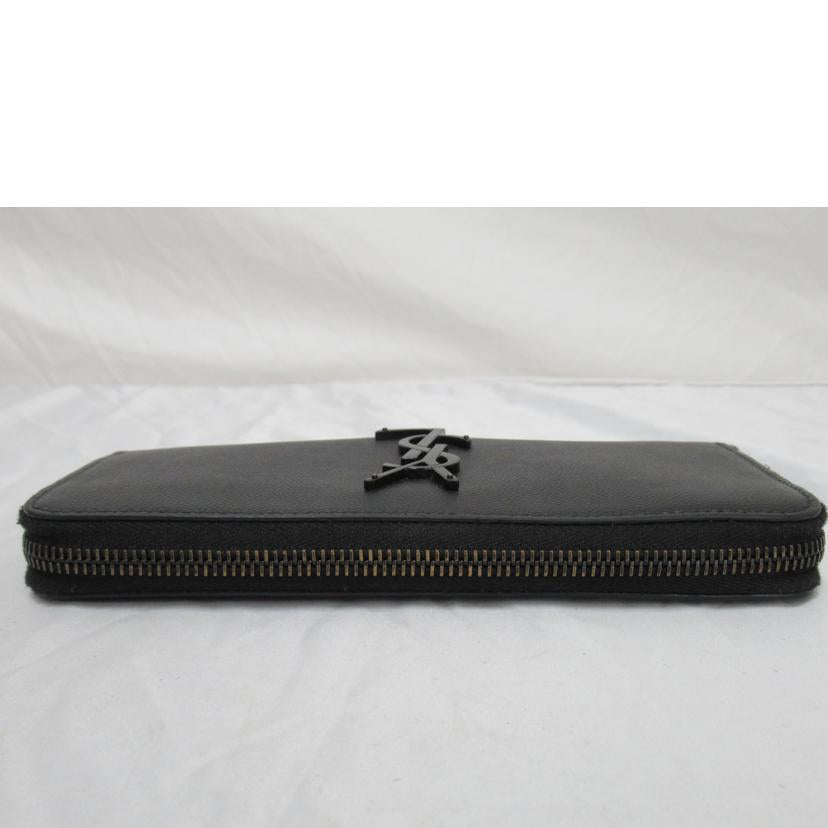 SAINT LAURENT/ラウンドファスナー長財布/レザー/INN617415//042*/ABランク/63