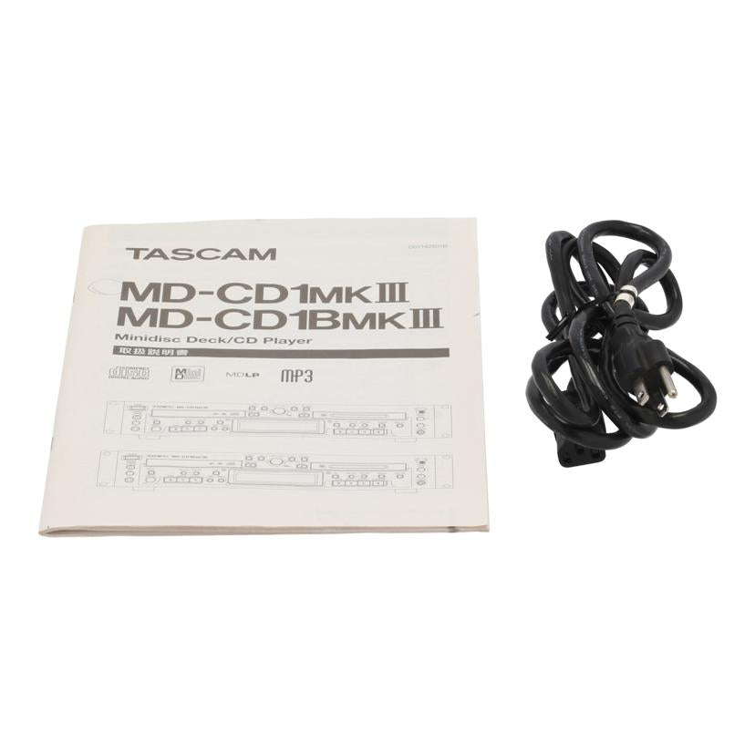 TASCAM タスカム/業務用CDプレーヤー・MDレコーダー/MD-CD1MKIII//0050257/Cランク/82