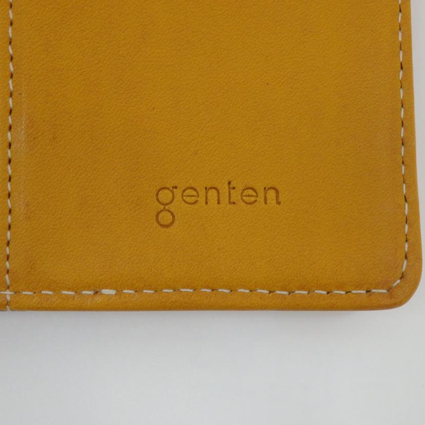 genten ゲンテン/カットワークレザー二つ折り財布//ABランク/77