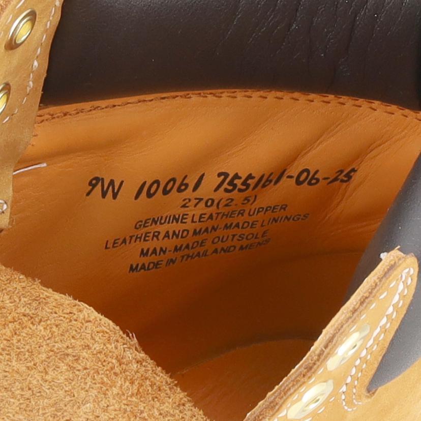 Timberland ティンバーランド/6インチ プレミアム ウォータープルーフ ブーツ/27.0cm/ウィート/TB10061//Aランク/01