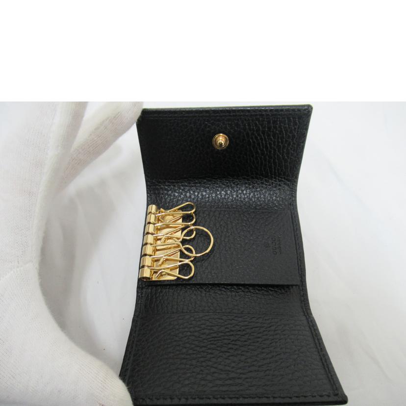 GUCCI/6連キーケース/GGマーモント/456118//041*/Aランク/63