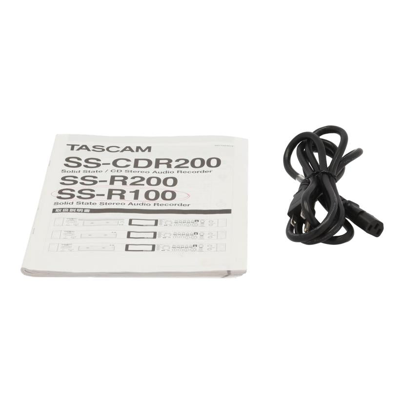 TASCAM タスカム/ソリッドステート ステレオオーディオレコーダー/SS-R100//1640016/Bランク/82