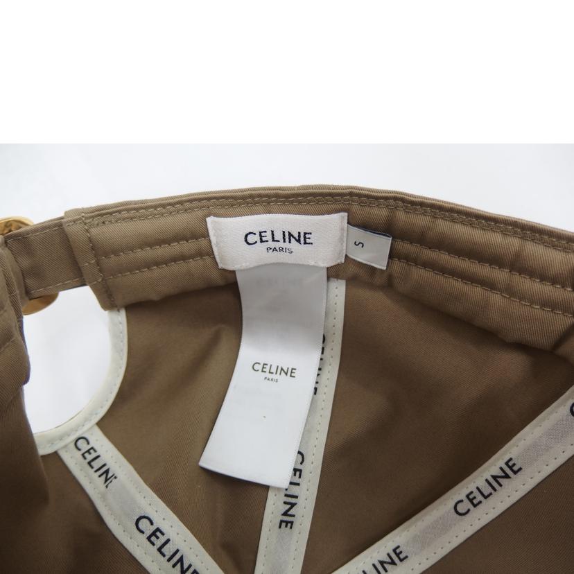CELINE セリーヌ/16ロゴ ベイスボールキャップ/ベージュ//ABランク/82