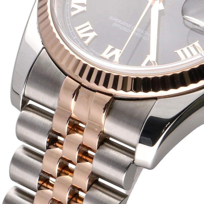 ROLEX ロレックス/デイトジャスト/黒文字盤/SS×PG/116231//D28****/Aランク/75