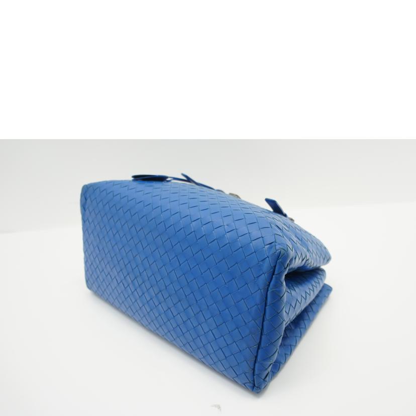 BOTTEGA VENETA ボッテガヴェネタ/イントレチャートレザーハンドバック/ブルー//ABランク/75
