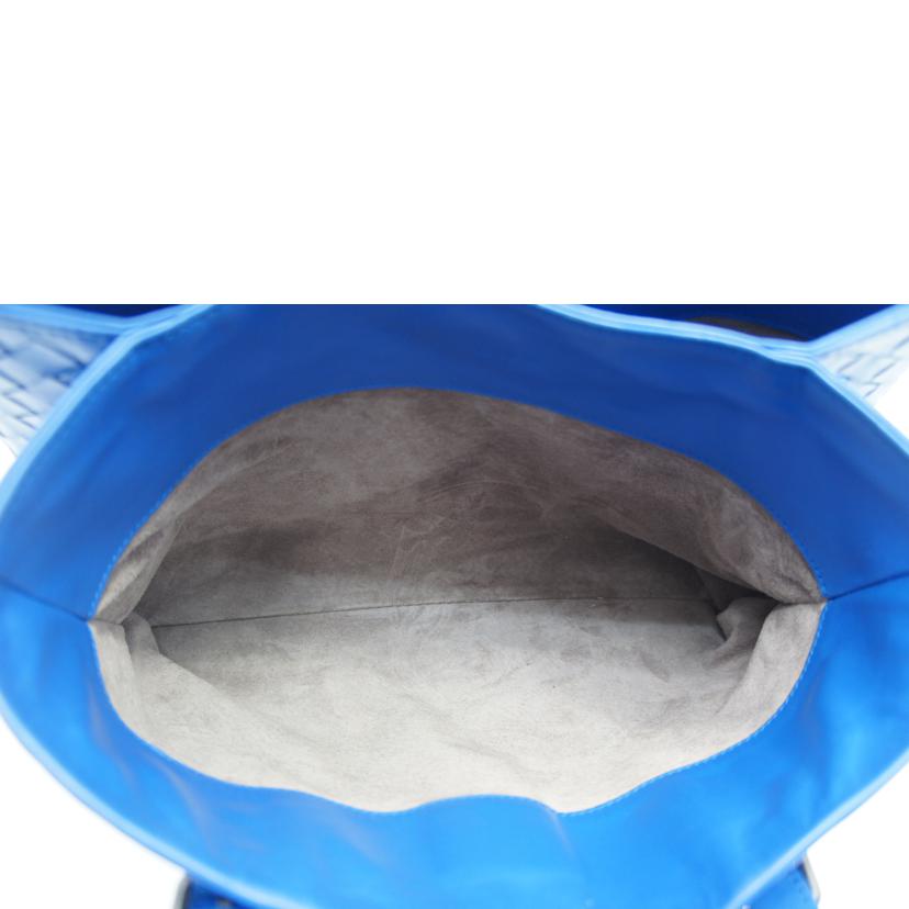 BOTTEGA VENETA ボッテガヴェネタ/イントレチャートレザーハンドバック/ブルー//ABランク/75