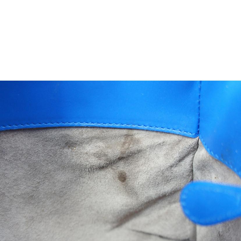 BOTTEGA VENETA ボッテガヴェネタ/イントレチャートレザーハンドバック/ブルー//ABランク/75