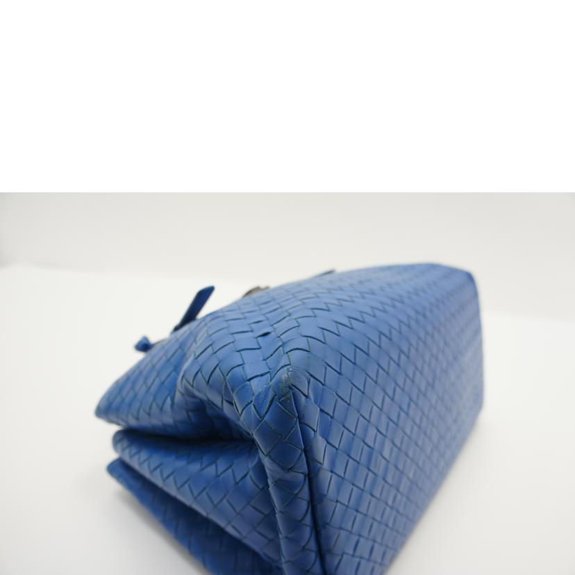 BOTTEGA VENETA ボッテガヴェネタ/イントレチャートレザーハンドバック/ブルー//ABランク/75