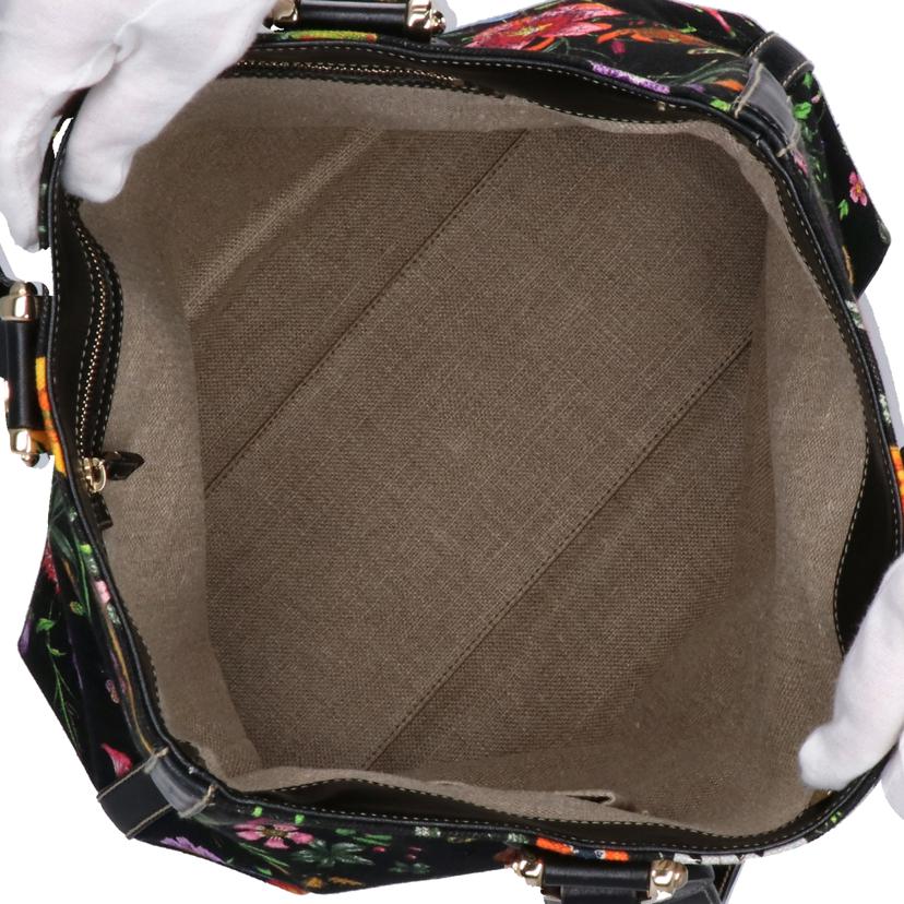 GUCCI グッチ/フラワープリントキャンバストート/154372//ABランク/75