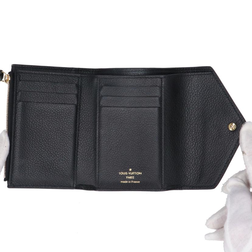 LOUIS VUITTON ルイ・ヴィトン/ポルトフォイユ・ヴィクトリーヌ ブラック/ モノグラム・アンプラント/M80968//RFI*/Aランク/19