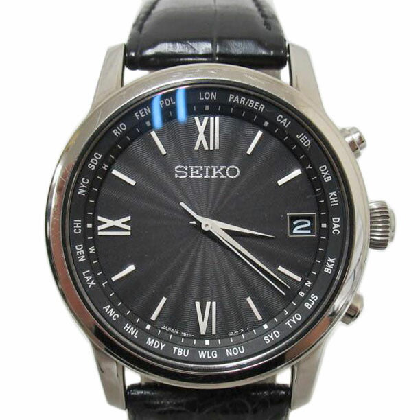 SEIKO/メンズウォッチ/ブライツ/ソーラー電波/7B27-0AE0//990***/Bランク/63