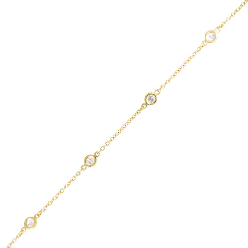 TIFFANY&Co. ティファニー/K18バイザヤード6Pダイヤブレスレット //Aランク/18