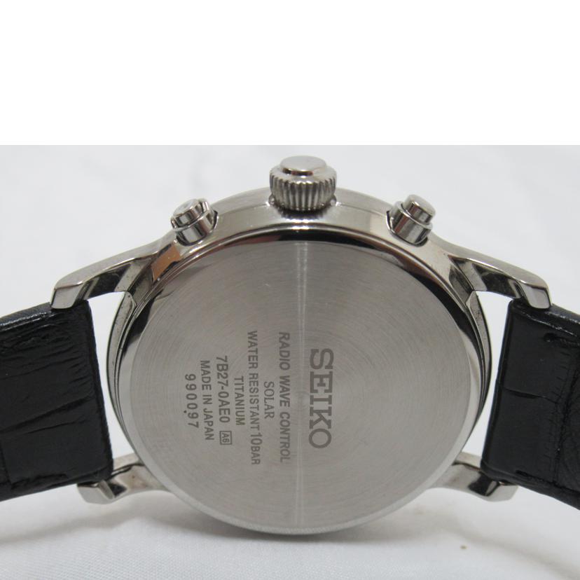 SEIKO/メンズウォッチ/ブライツ/ソーラー電波/7B27-0AE0//990***/Bランク/63