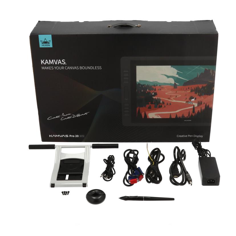 HUION フイオン/液晶ペンタブレット/KAMVAS PRO 20 2019/GT-1901//9BDE1SH00619/Bランク/75