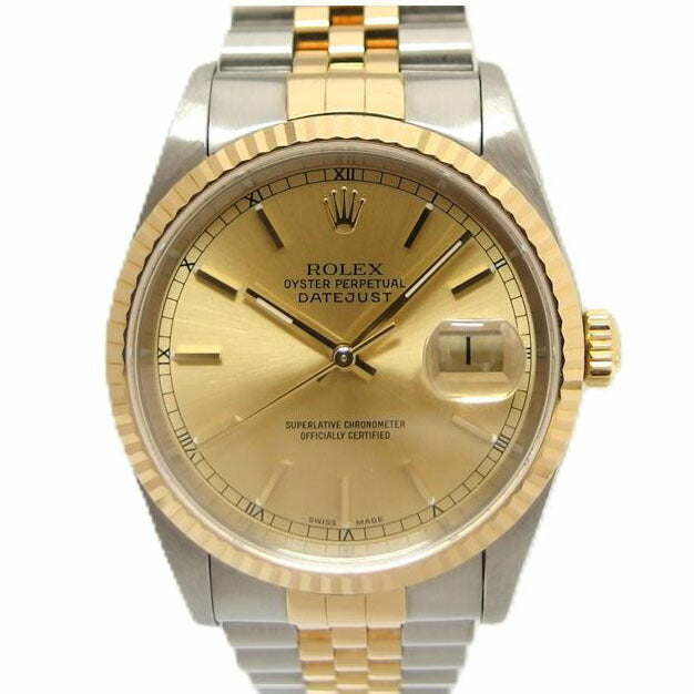 ROLEX ロレックス/デイトジャスト・シャンパン/SS×YG/P番/16233//P53***********/Aランク/04