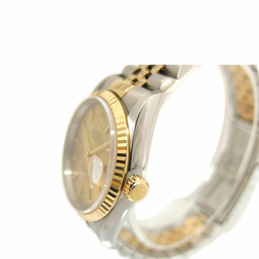 ROLEX ロレックス/デイトジャスト・シャンパン/SS×YG/P番/16233//P53***********/Aランク/04