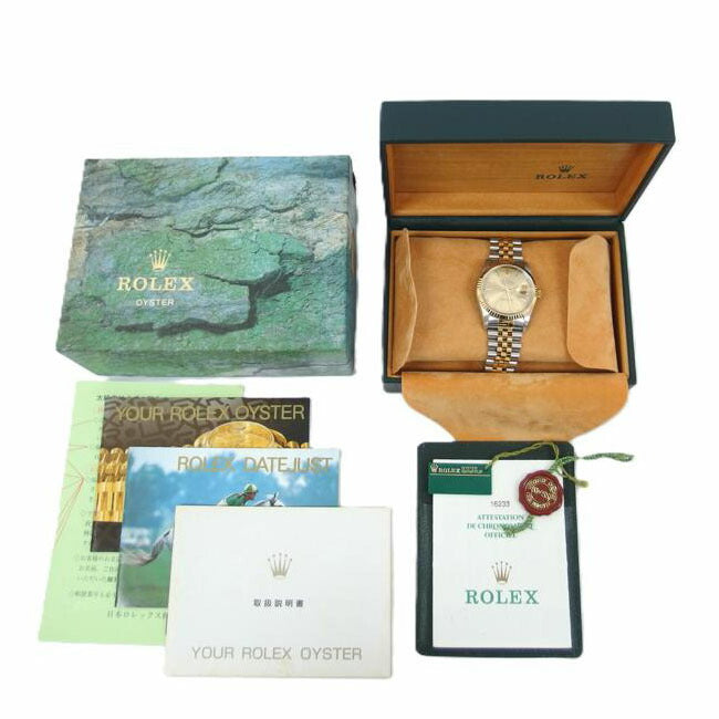 ROLEX ロレックス/デイトジャスト・シャンパン/SS×YG/P番/16233//P53***********/Aランク/04
