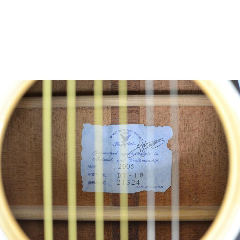 K.yairi Kヤイリ/アコースティックギター/DY-18//ABランク/75