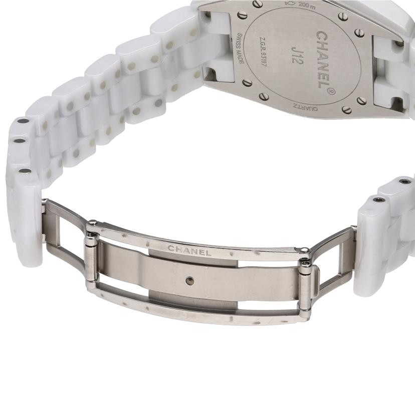 CHANEL シャネル/J12・白セラミック・12Pダイヤ/レディース/クオーツ/H1628//Z.G********/Aランク/92
