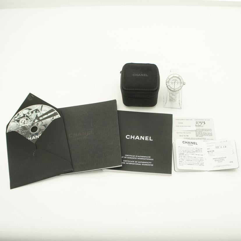 CHANEL シャネル/J12・白セラミック・12Pダイヤ/レディース/クオーツ/H1628//Z.G********/Aランク/92