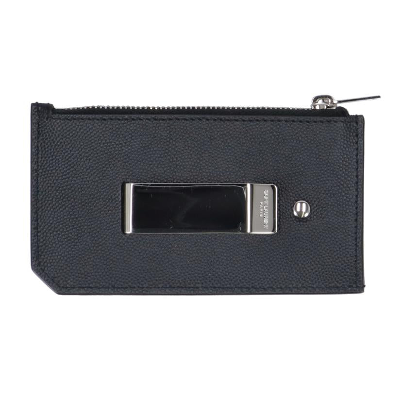 SAINT LAURENT サンローラン/サンローランマネークリップコインケース/キャビアスキン/GUE612071//052*/Aランク/75