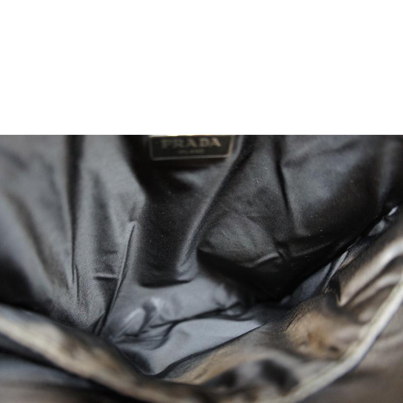 PRADA プラダ/ナイロンタブレットケース/TESSUTO+NAPPA NERO/1ZP014//42/Aランク/92