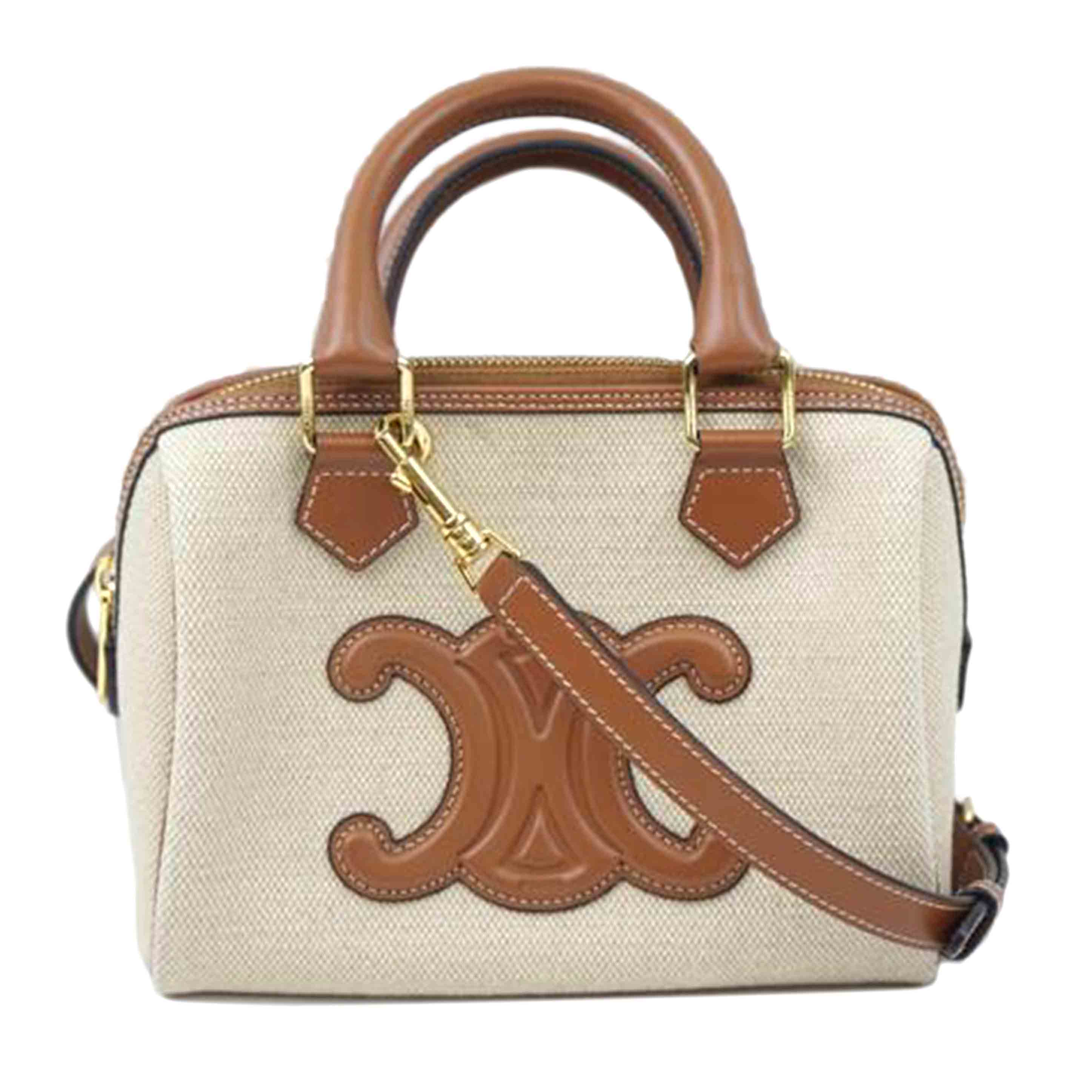 CELINE セリーヌ/キュイルトリオンフスモールボストン/19758//S-D******/Aランク/67